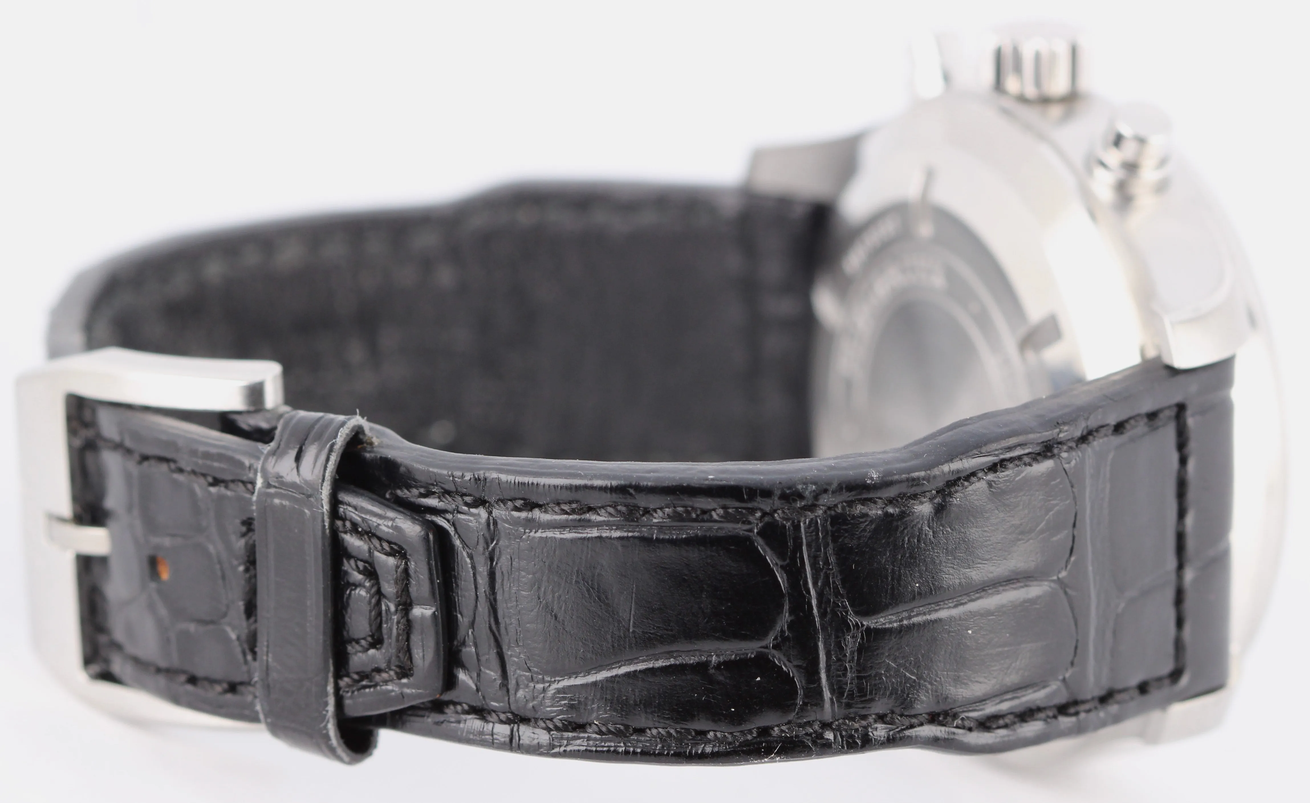 IWC Pilot Fliegeruhr PAPERS Steel Black 43mm Leather IW377701 Watch BOX