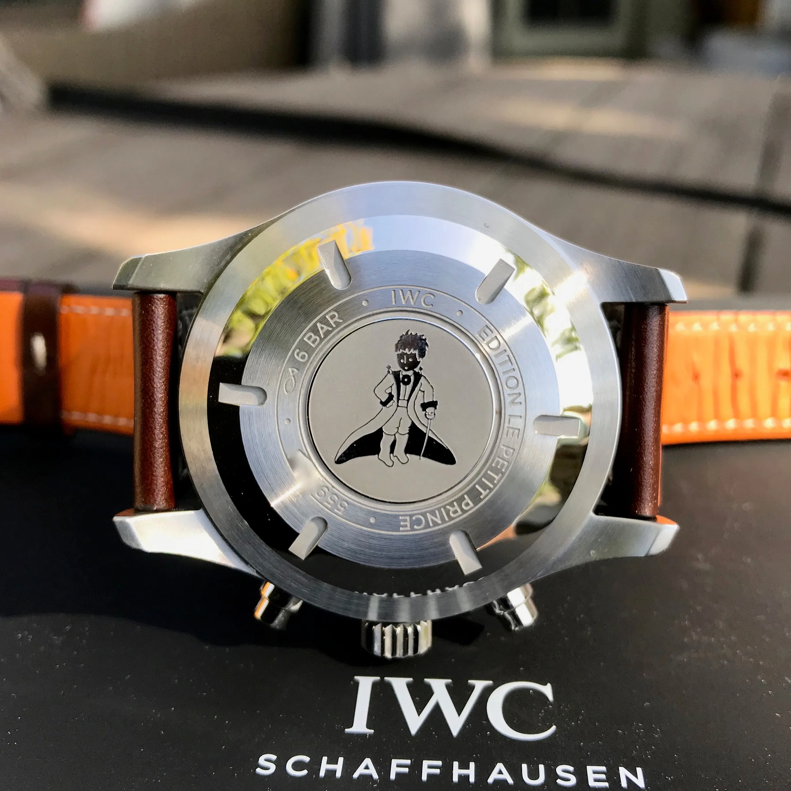 IWC Pilot IW377714 LePetit Prince Automatic Chronograph Day Date 43mm Midnight Blue Wristwatch Box Papers