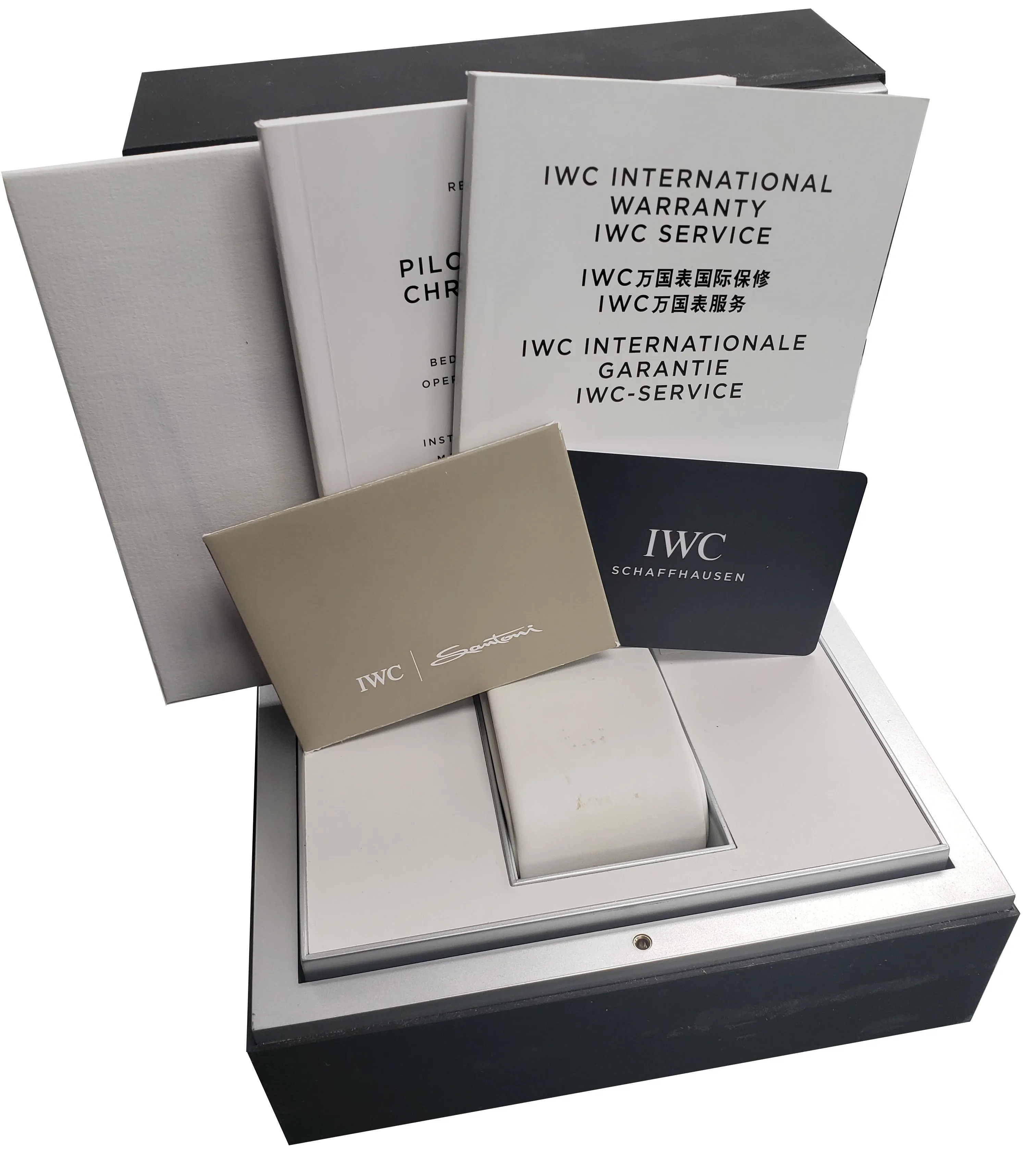 IWC Pilot Le Petit Prince Blue 43mm Watch Stainless Steel IW377714 Chronograph