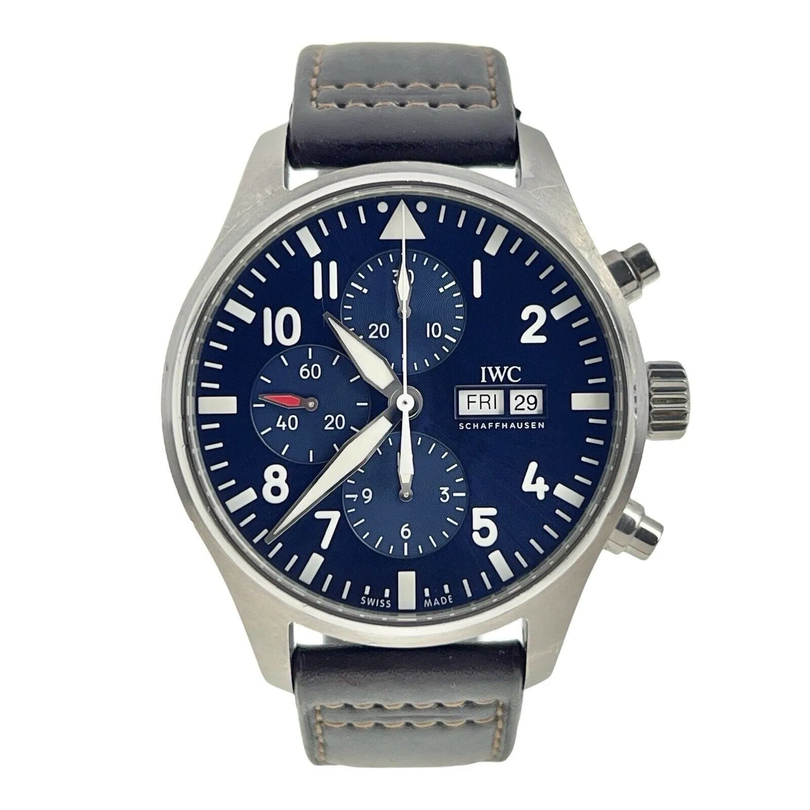 IWC Pilot Le Petit Prince Chrono Steel Blue 43mm Automatic Men’s Watch IW377714