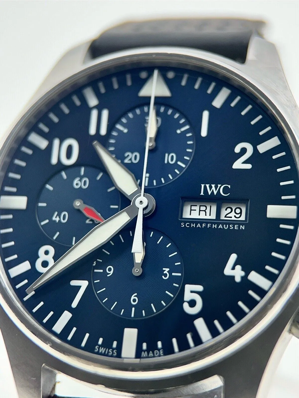 IWC Pilot Le Petit Prince Chrono Steel Blue 43mm Automatic Men’s Watch IW377714