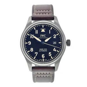 IWC Pilot Mark Titanium Black Dial 40mm Automatic Movement Mens Watch IWC327006