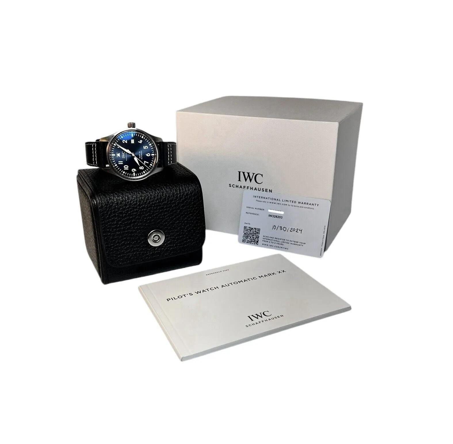 IWC Pilot Mark XX Stainless Steel Blue Dial 40mm Automatic Men’s Watch IW328203