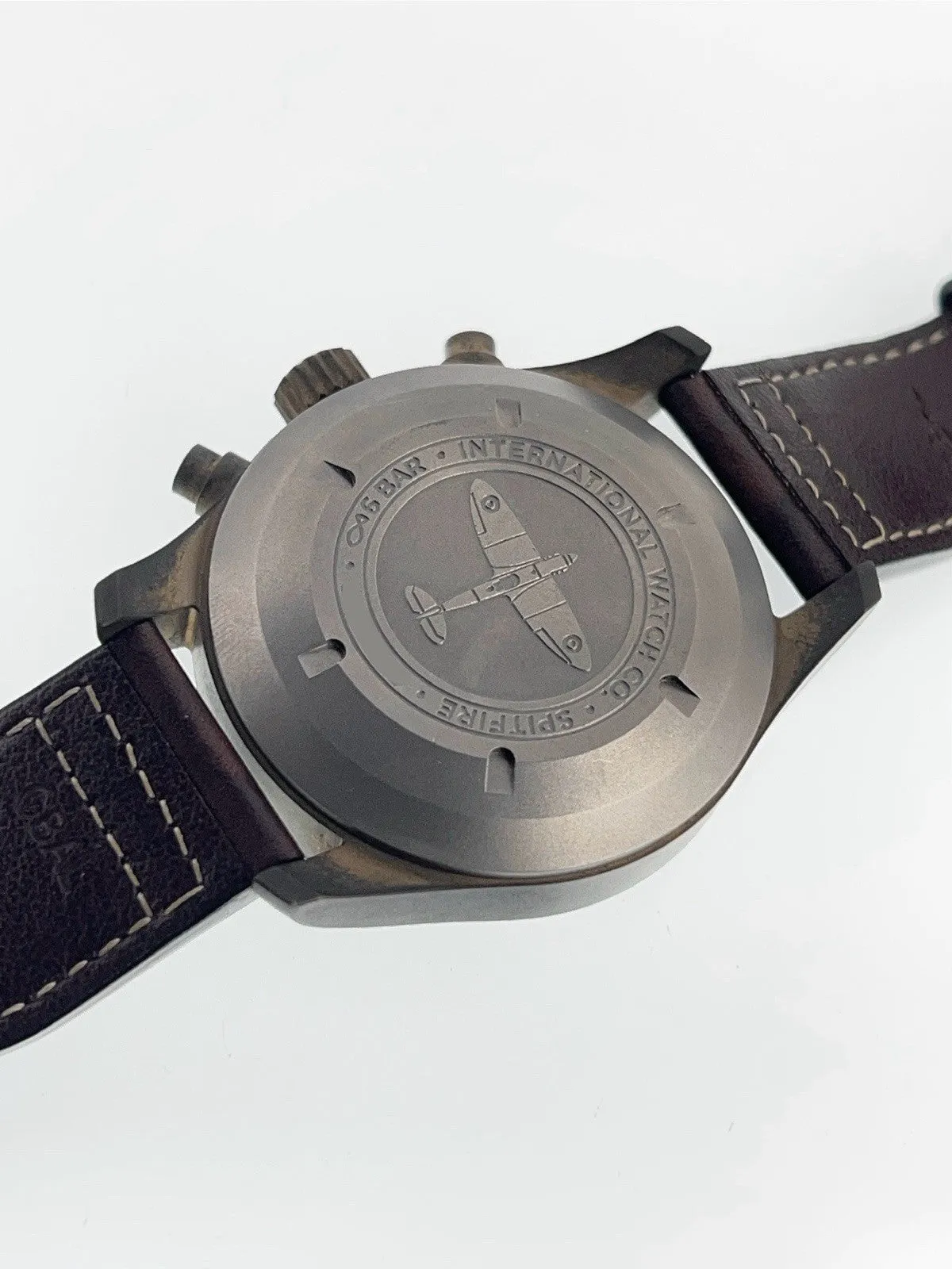 IWC Pilot Spitfire Bronze Green Dial 41mm Automatic Movement Mens Watch IW387902