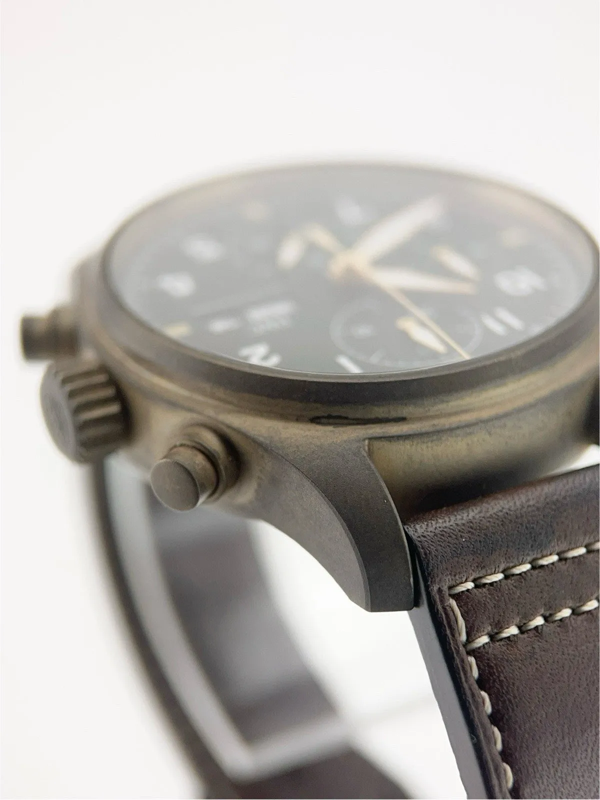 IWC Pilot Spitfire Bronze Green Dial 41mm Automatic Movement Mens Watch IW387902