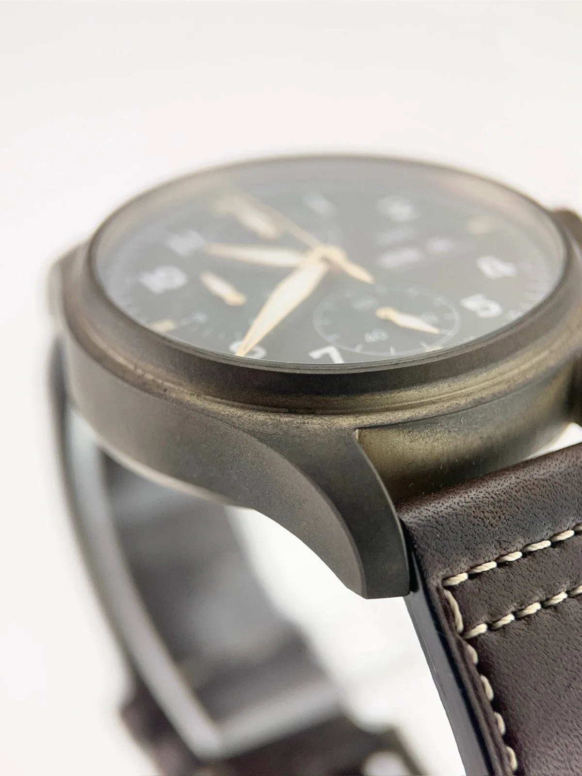 IWC Pilot Spitfire Bronze Green Dial 41mm Automatic Movement Mens Watch IW387902