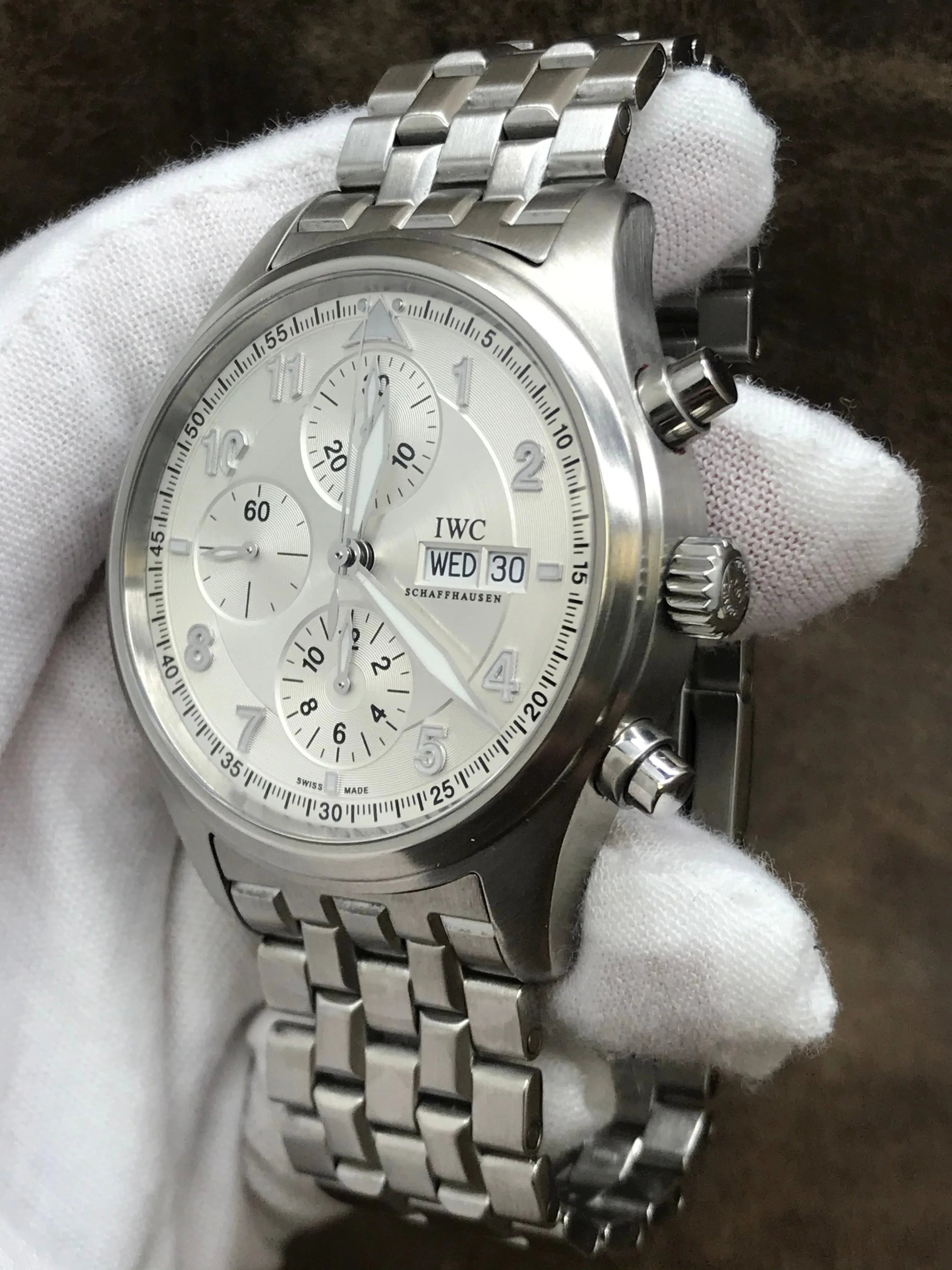 IWC Pilot Spitfire IW371705 Silver Dial Automatic Men's Watch