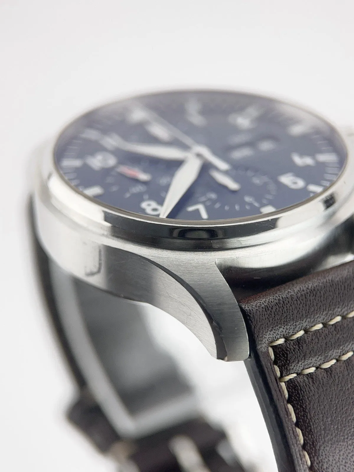 IWC Pilot Stainless Steel Blue Dial 43mm Automatic Movement Men’s Watch IW377714