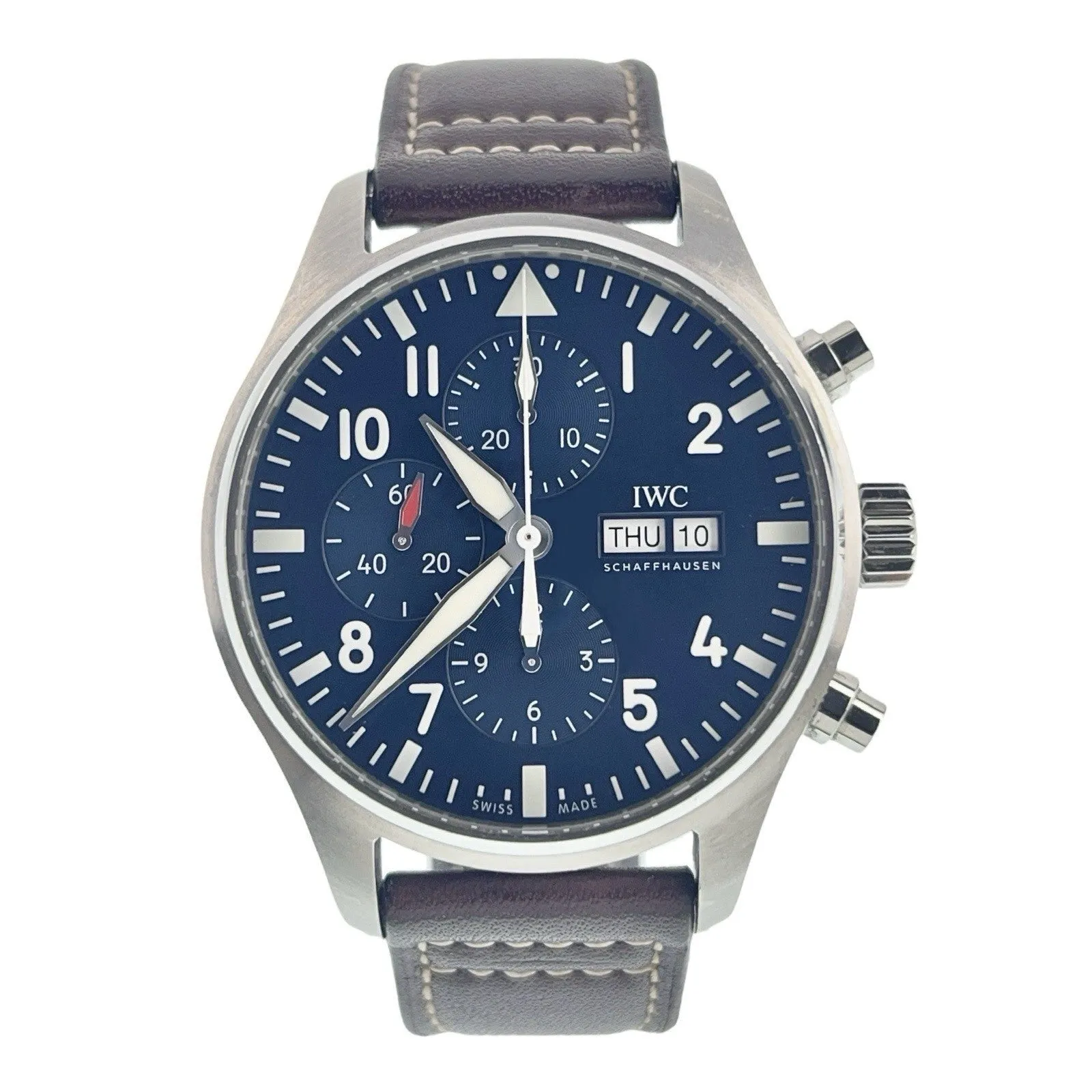 IWC Pilot Stainless Steel Blue Dial 43mm Automatic Movement Men’s Watch IW377714