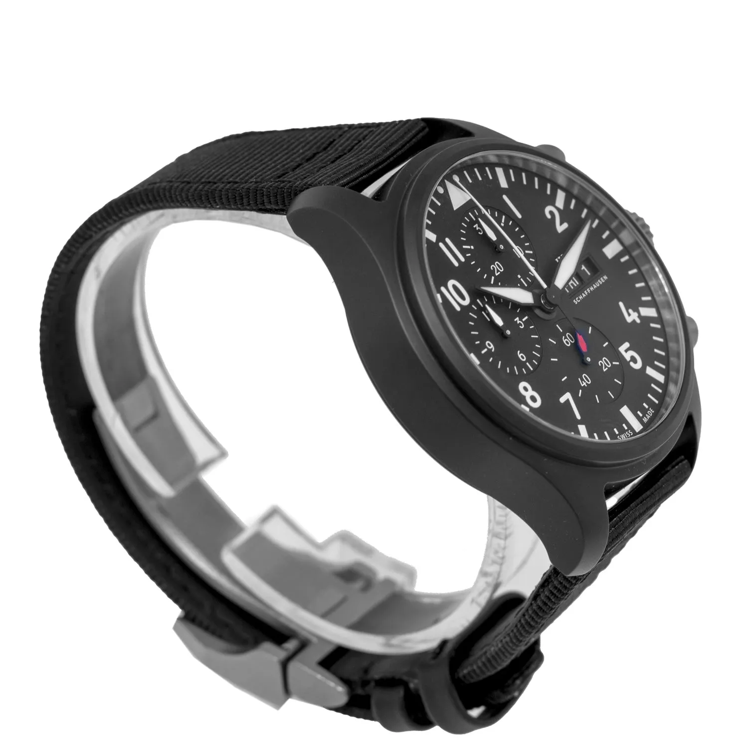 IWC Pilot's Chronograph Top Gun 44.5 mm Ceramic Black Arabic Dial IW389101