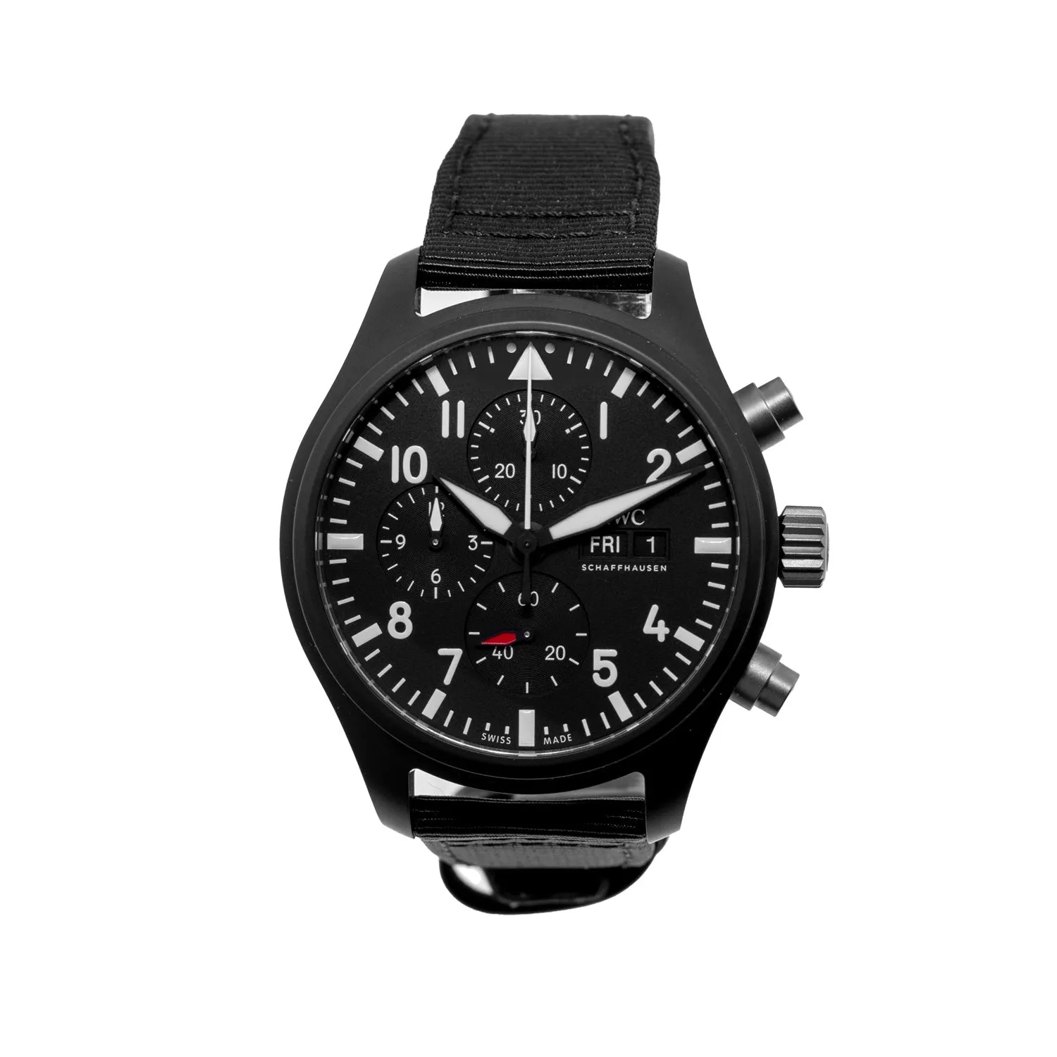 IWC Pilot's Chronograph Top Gun 44.5 mm Ceramic Black Arabic Dial IW389101