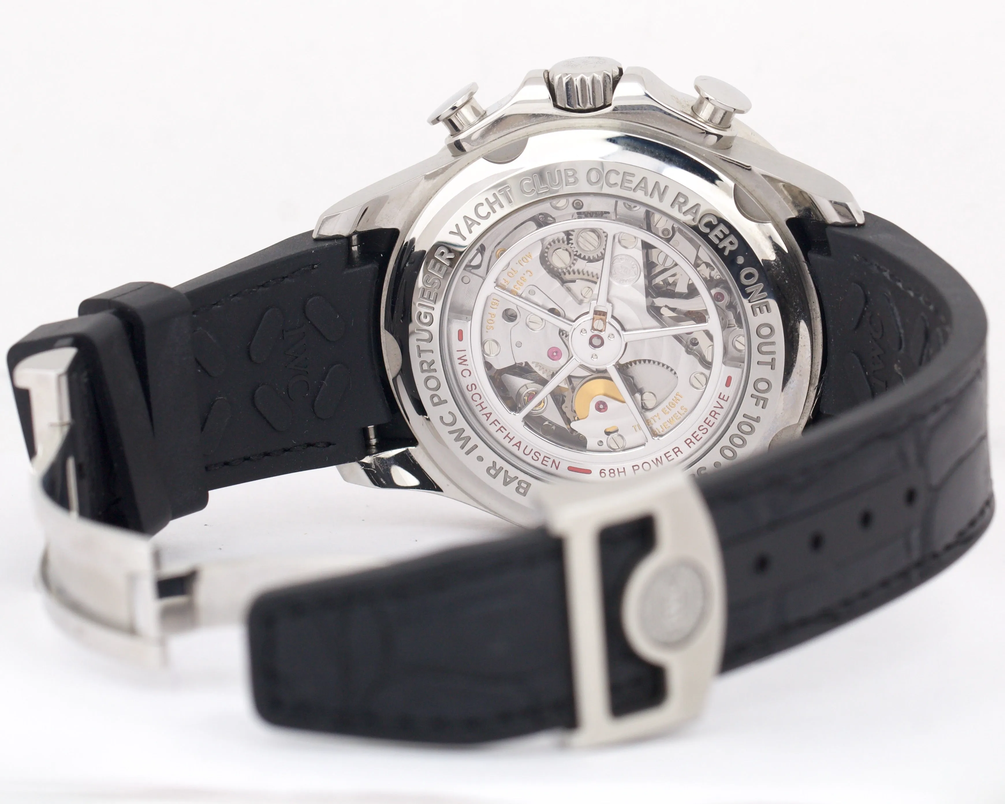 IWC Portugieser Yacht Club Chronograph OCEAN RACER Steel 45mm Watch IW390216