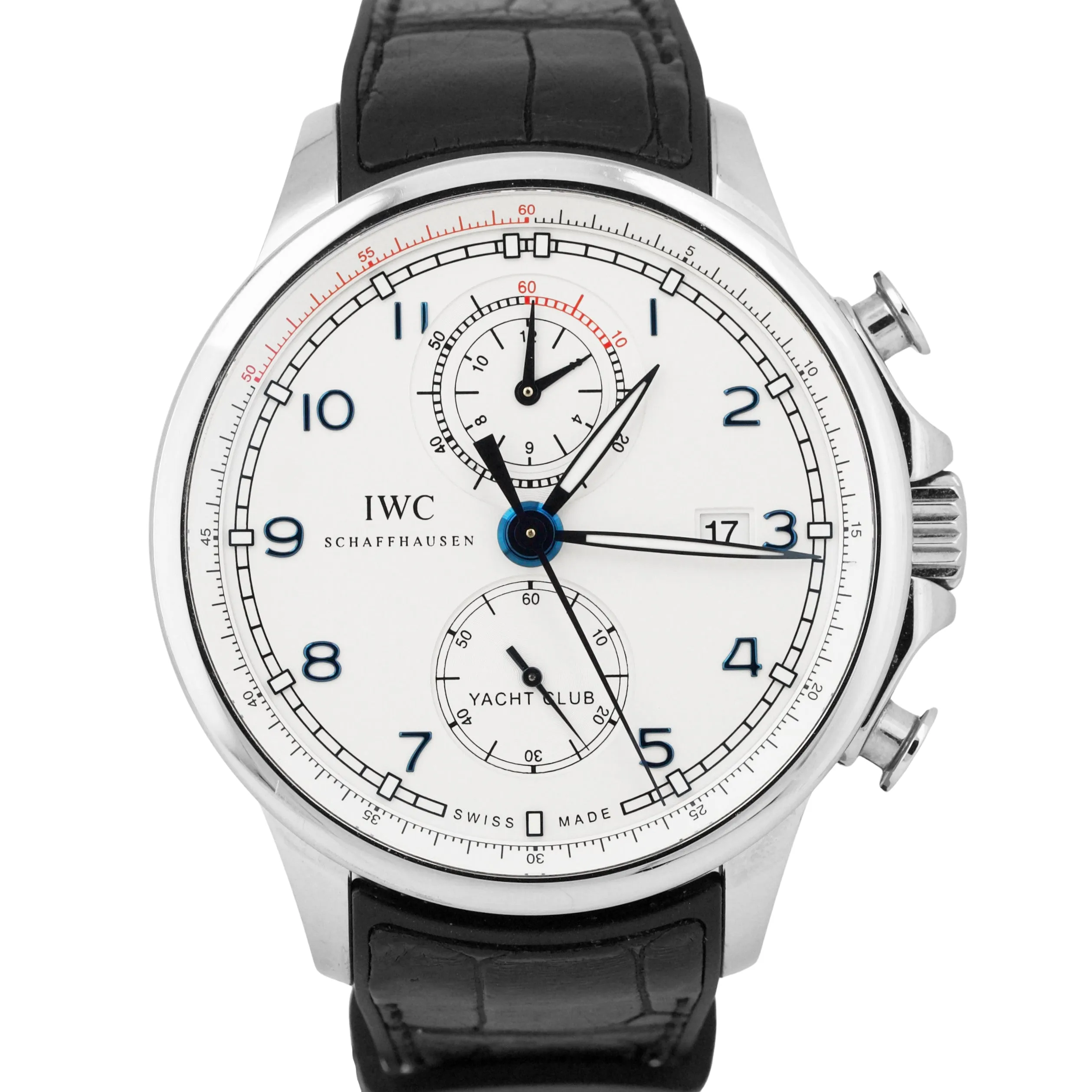 IWC Portugieser Yacht Club Chronograph OCEAN RACER Steel 45mm Watch IW390216