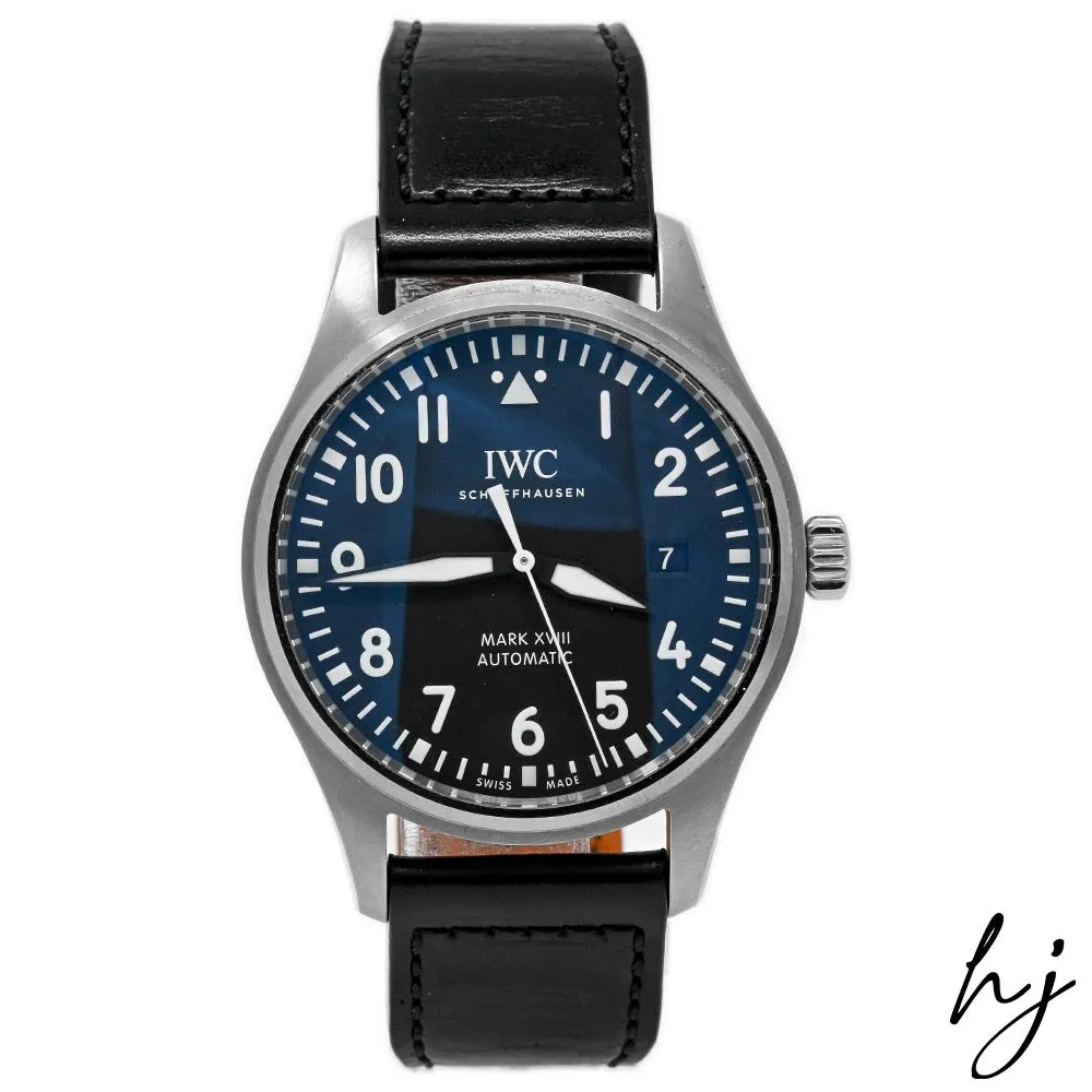IWC Schaffhausen Men's Pilot Mark XVIII Stainless Steel 40mm Black Arabic Dial Watch Reference #: IW327009