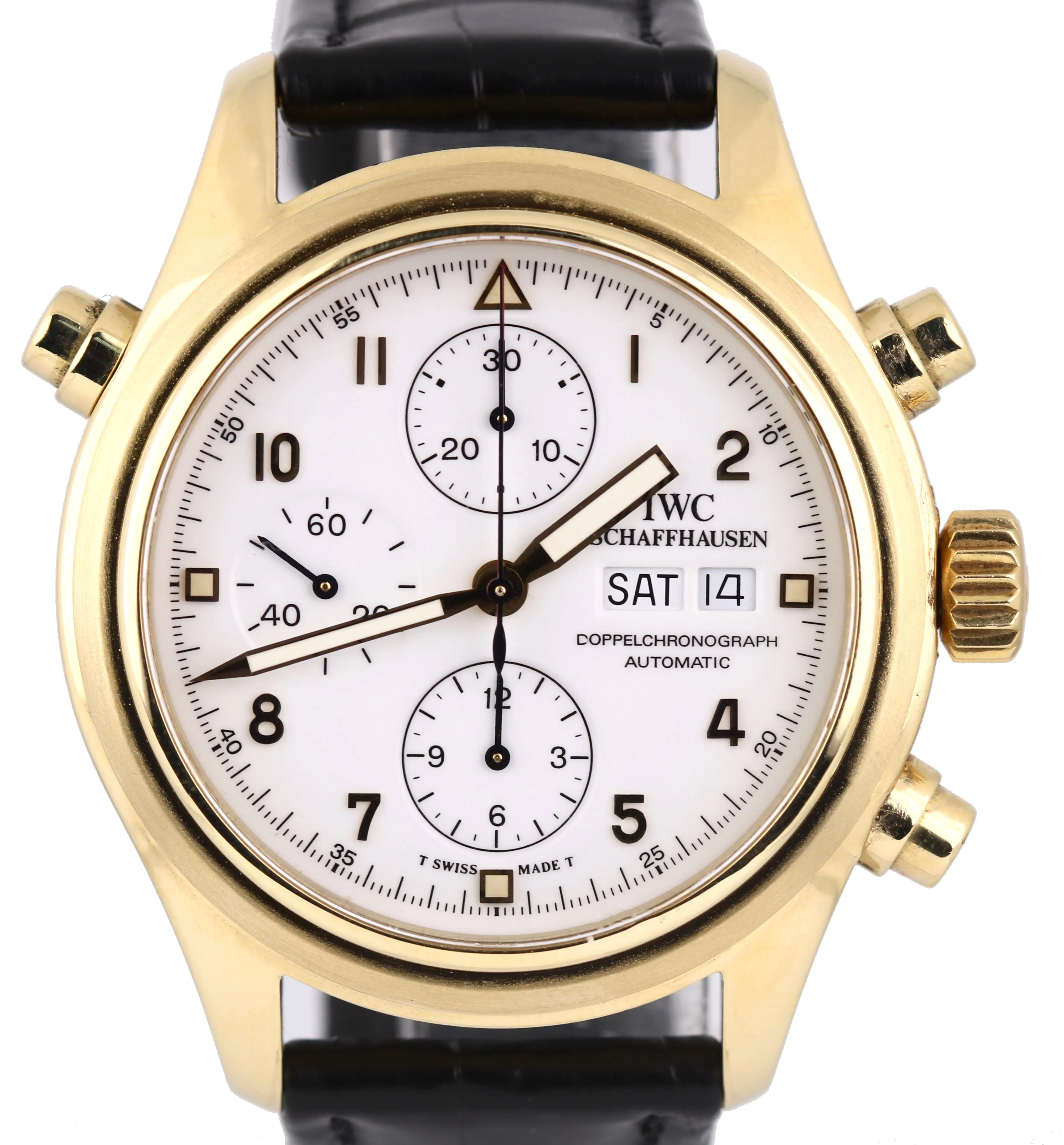 IWC Schaffhausen Pilot Doppelchronograph Automatic Ref. 3711 18k 42mm Watch