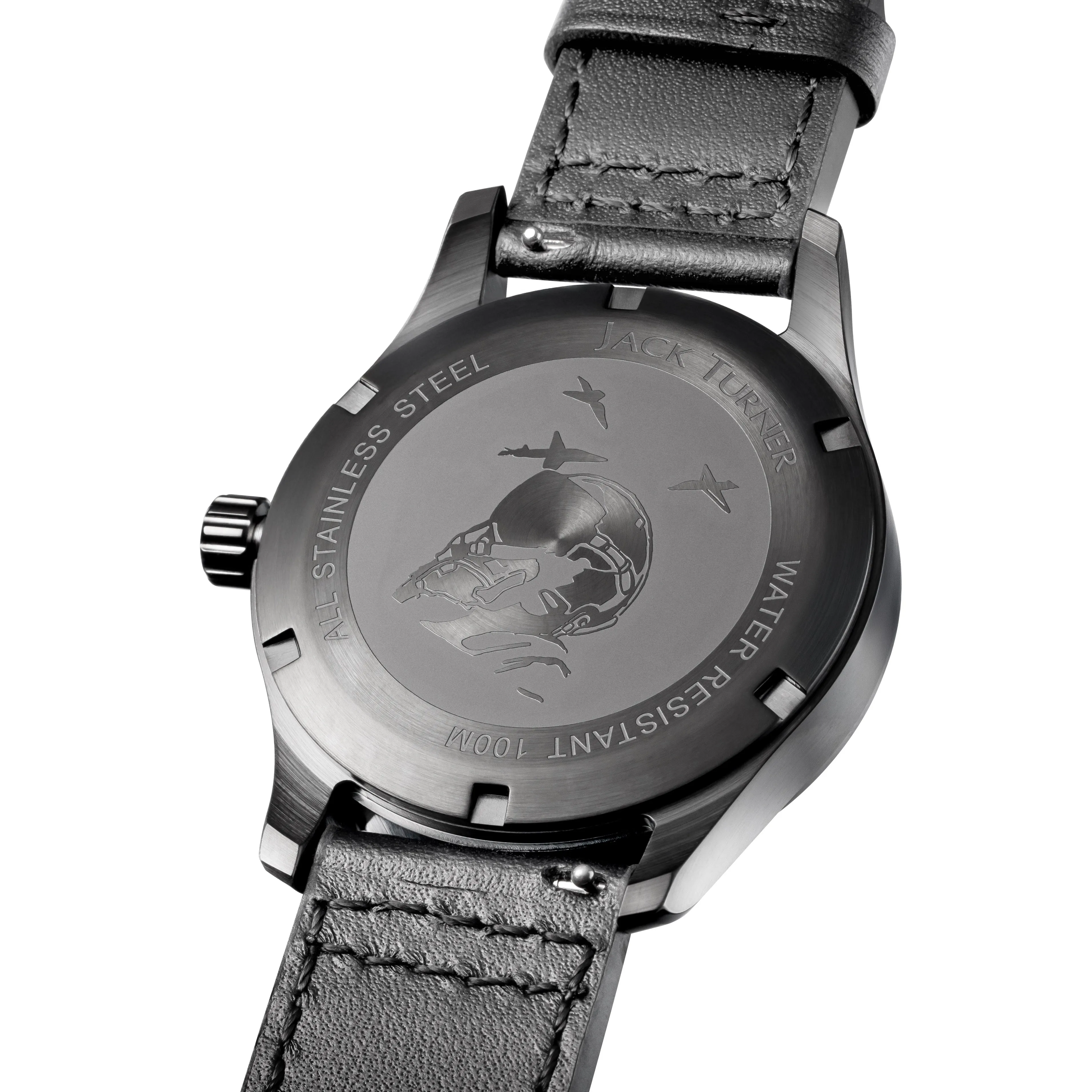 Jack Turner Watches Black PVD Pilot/Field Watch