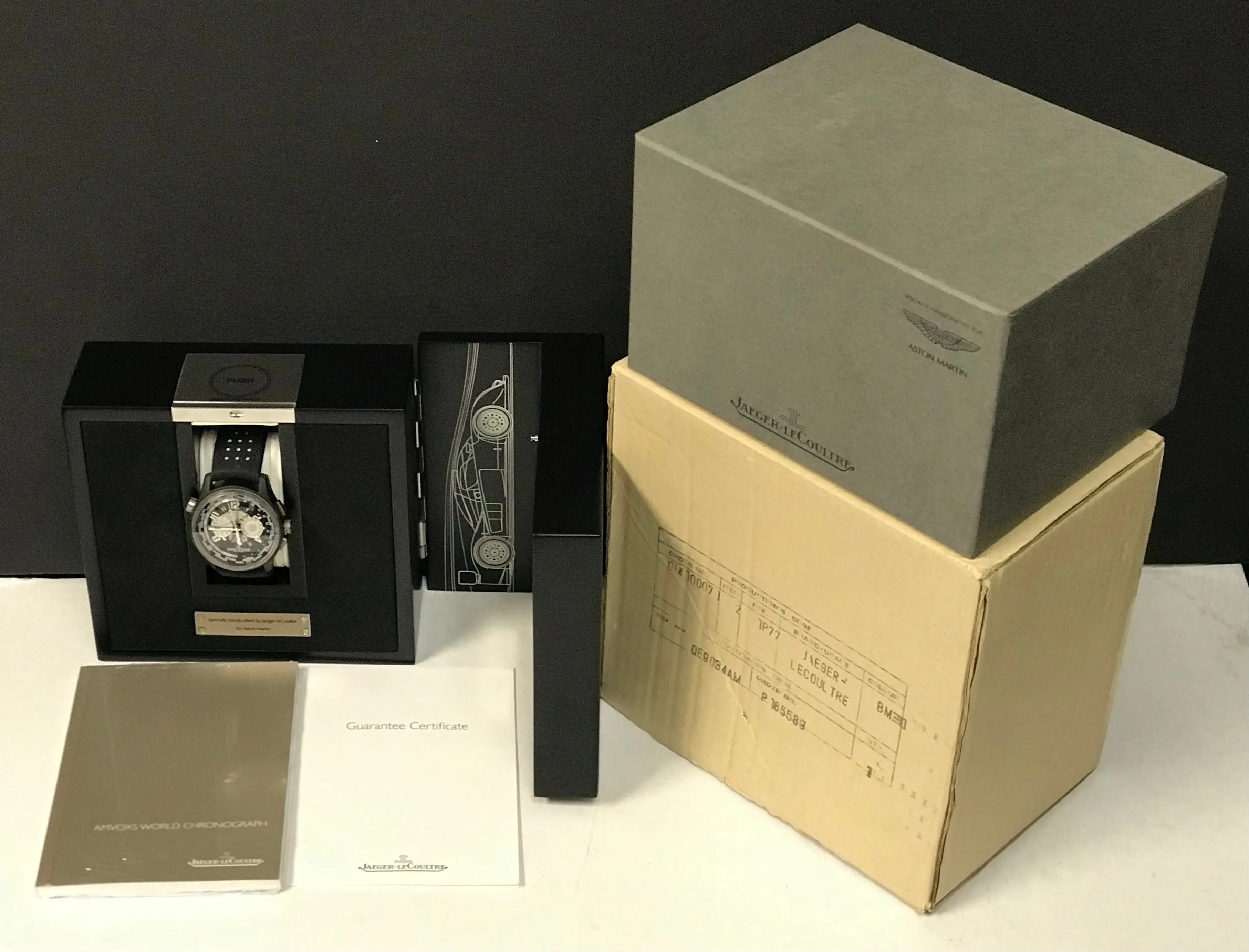 Jaeger-Lecoultre Amvox 5 Chronograph Worldtime L.E 300pcs Q193J471 Black Dial Automatic Men's Watch