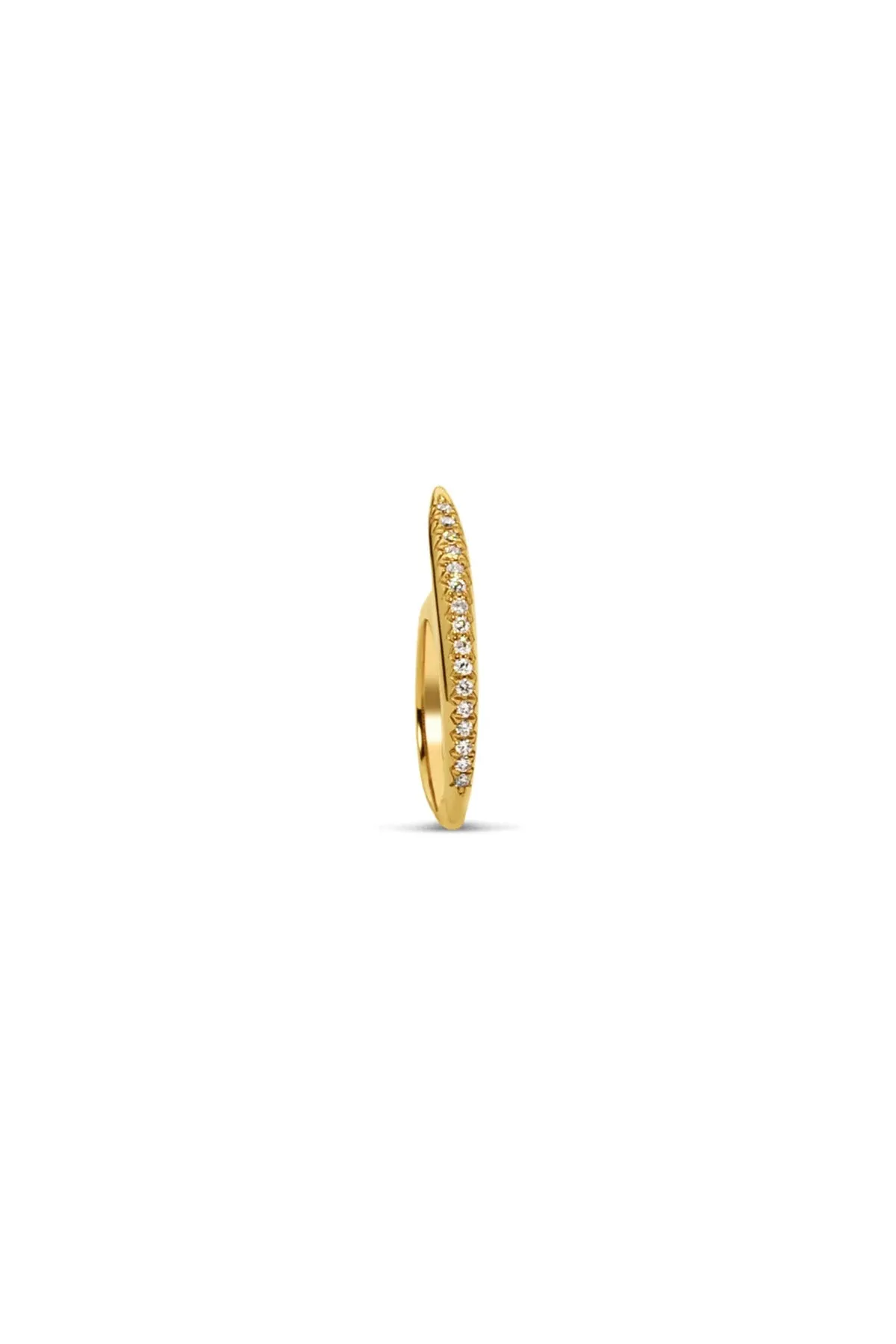 JOVANA DJURIC | XS YELLOW GOLD DIAMOND SLICE RING