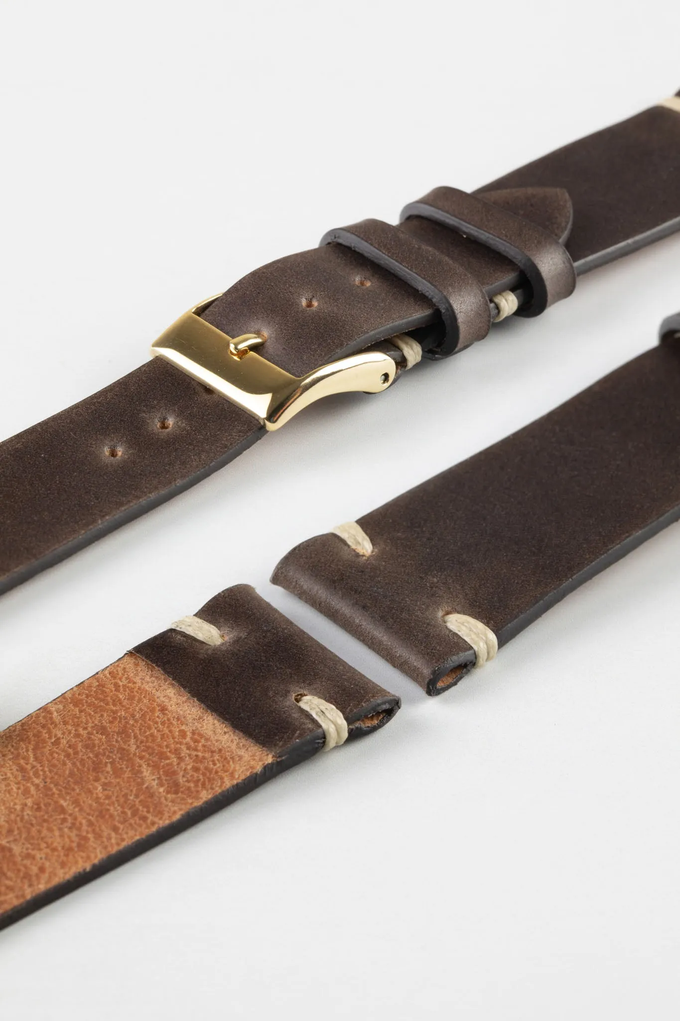 JPM Italian Shell Cordovan Watch Strap in BROWN
