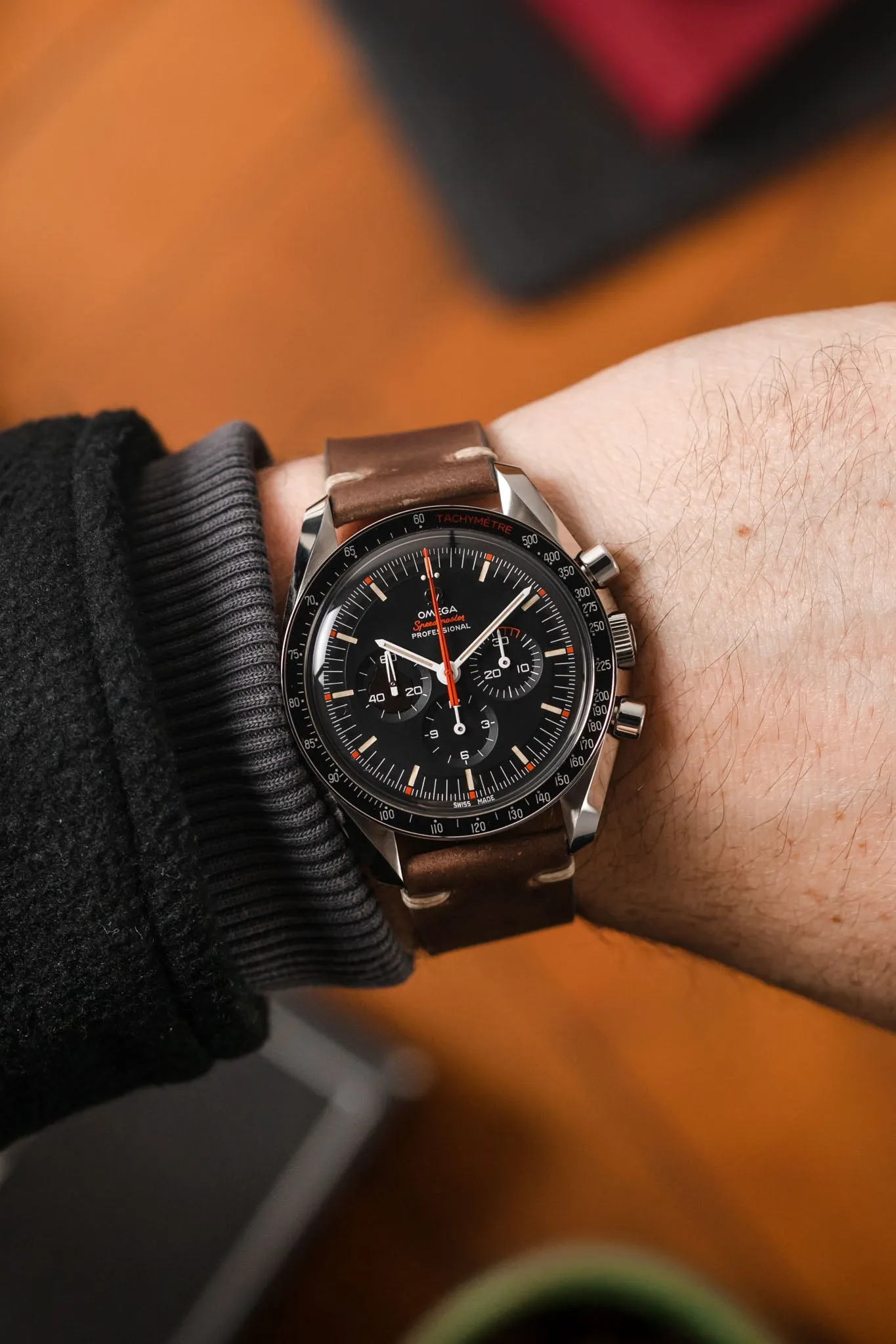 JPM Italian Shell Cordovan Watch Strap in TAUPE