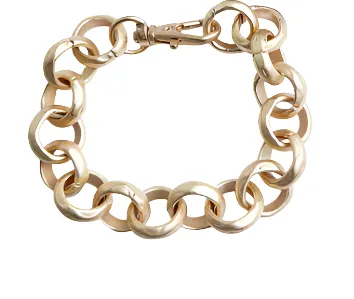Jumbo Hammered Rolo Bracelet