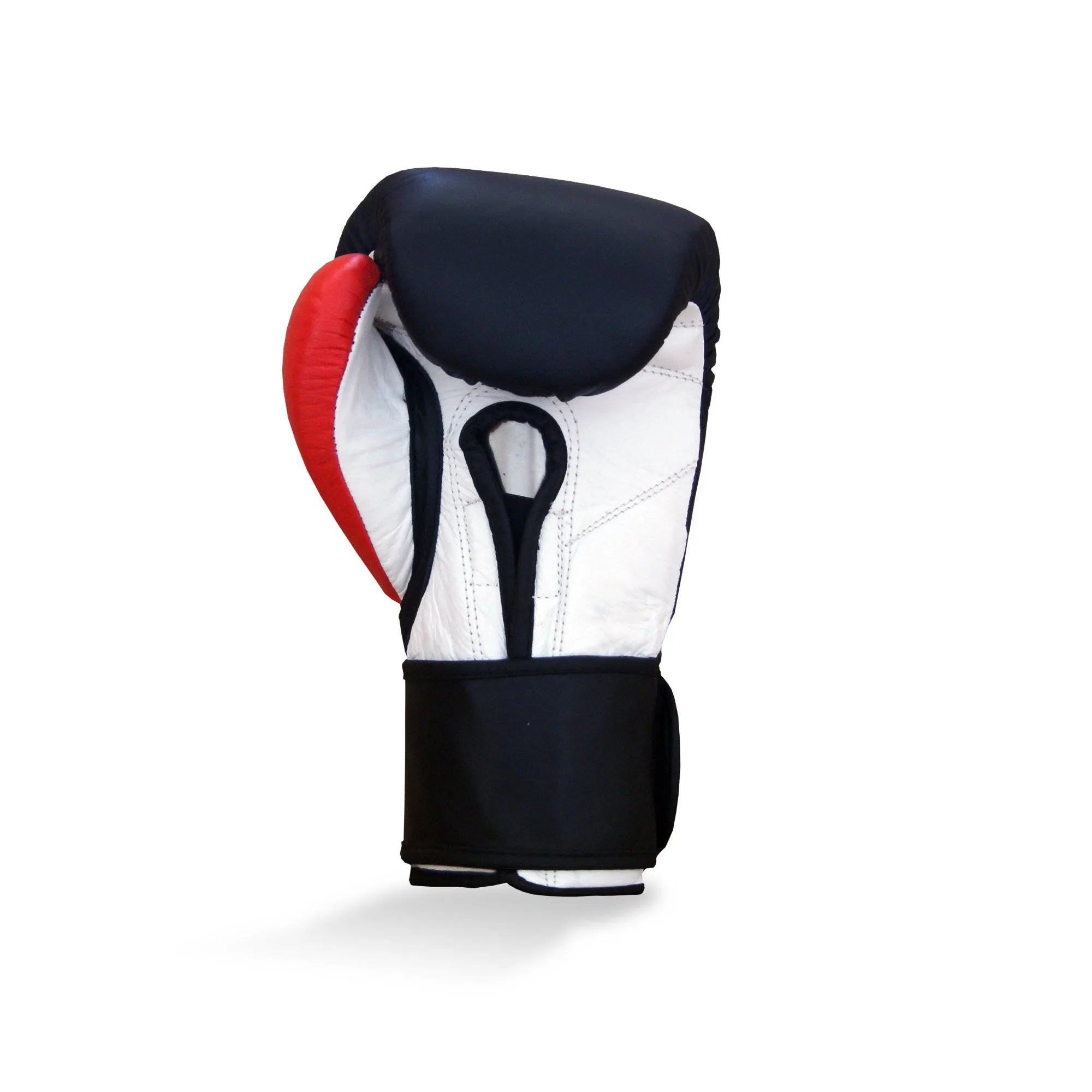 Junior Leather Training Glove 8oz Black / Red / White