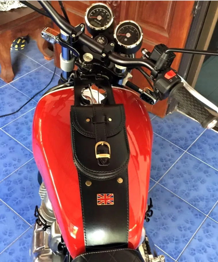 KB-TBUJC - Tank Bag w/ Union Jack Pin for Center Gas Cap