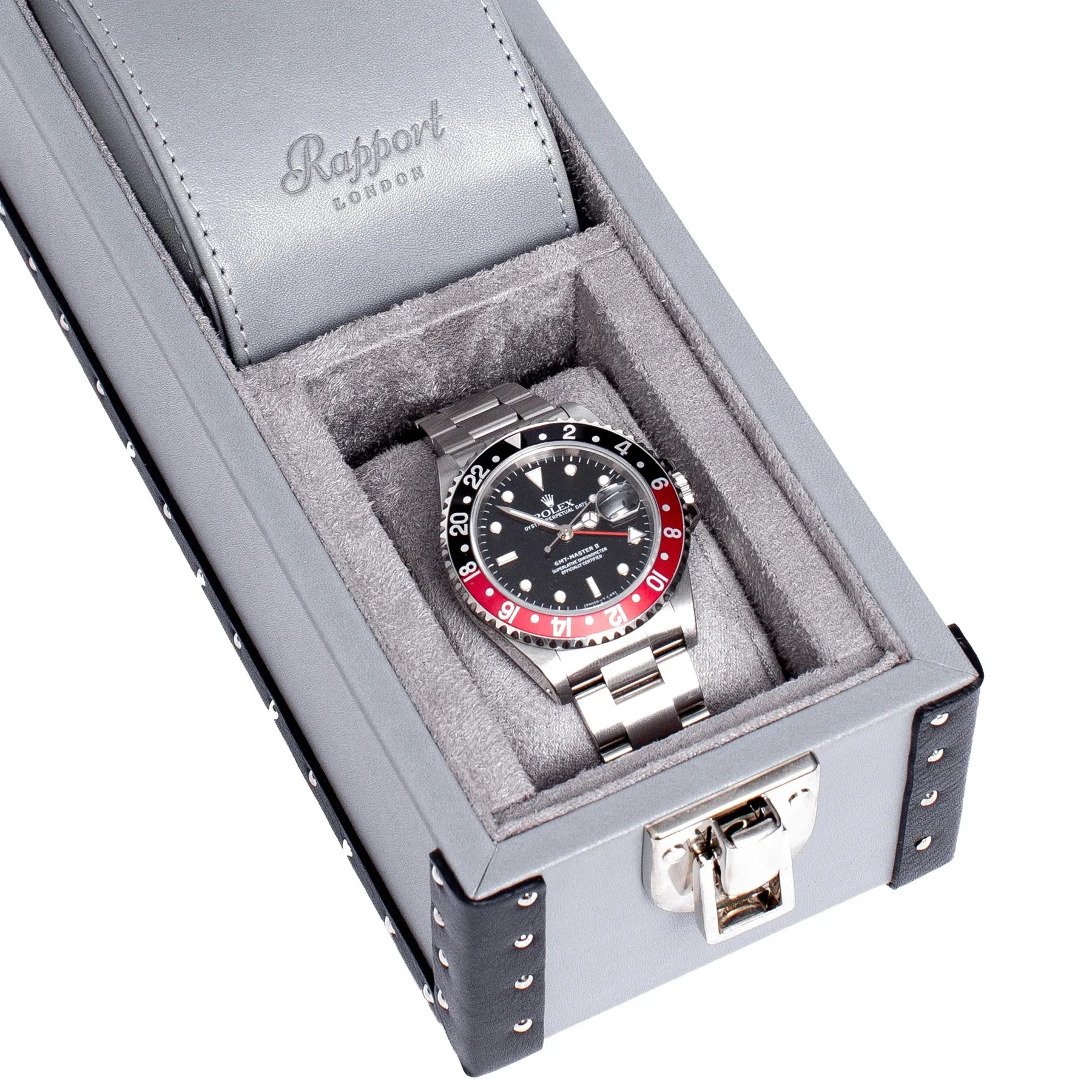 Kensington Two Watch Box - Grey