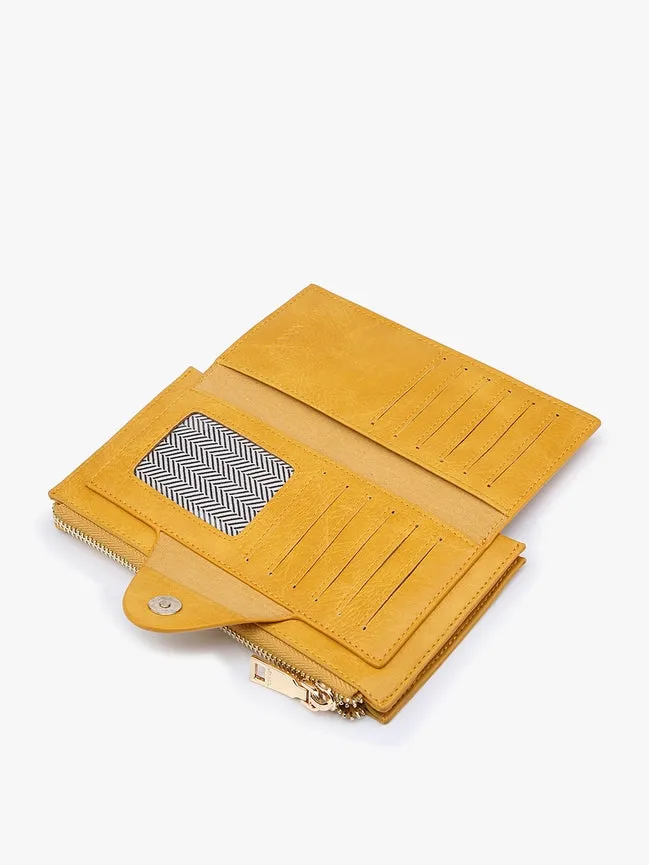 Kyla RFID Wallet in Brown