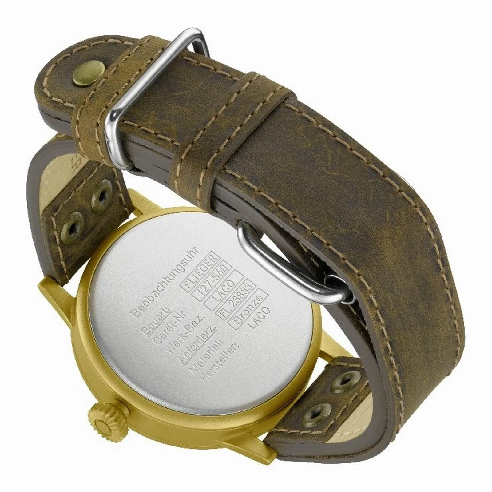 Laco 1925 Dortmund Bronze 45mm Black Watch Bronze Steel 862088