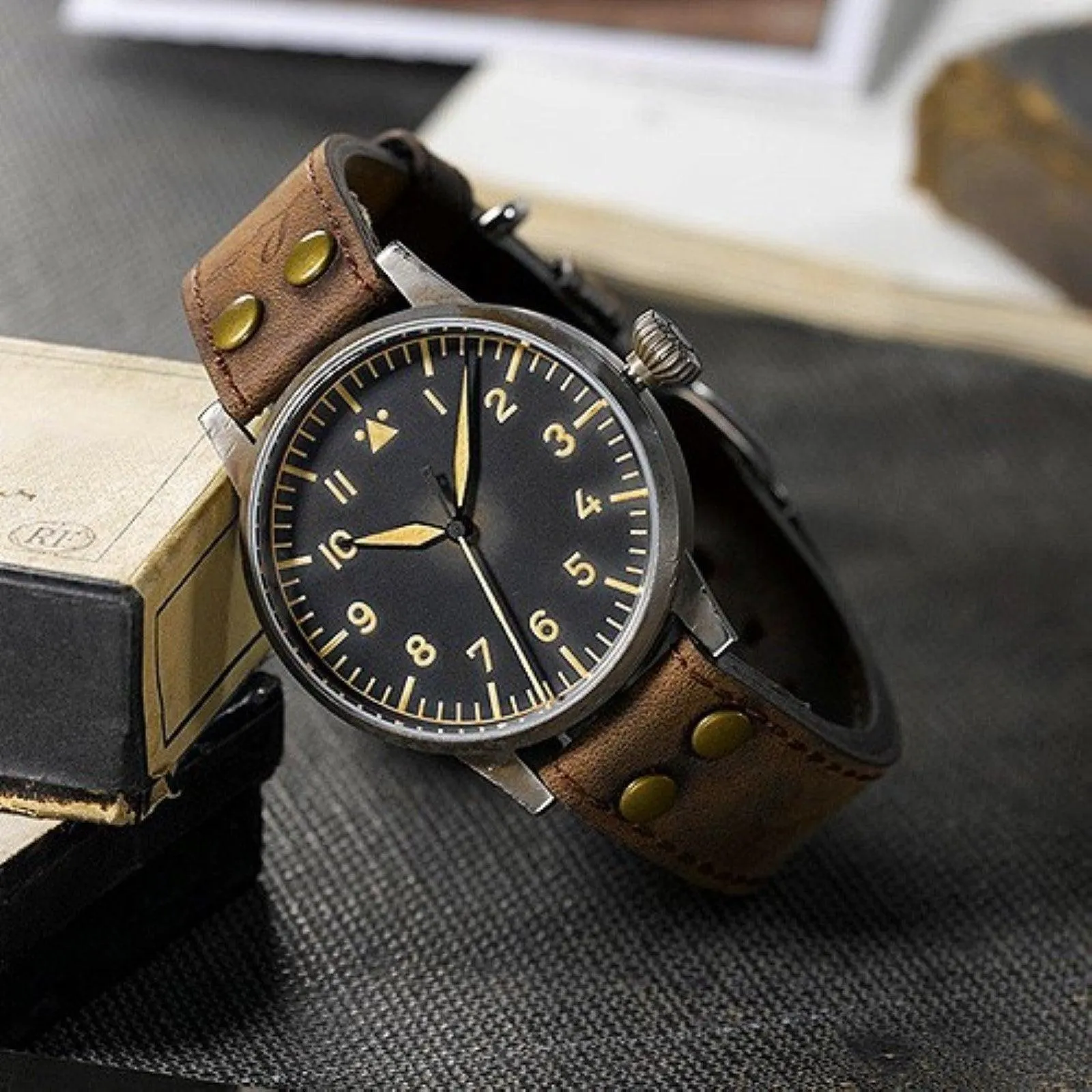 Laco 1925 Erbstuck Saarbrucken 45mm Black Automatic Steel 861933