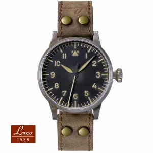 Laco 1925 Erbstuck Saarbrucken 45mm Black Automatic Steel 861933
