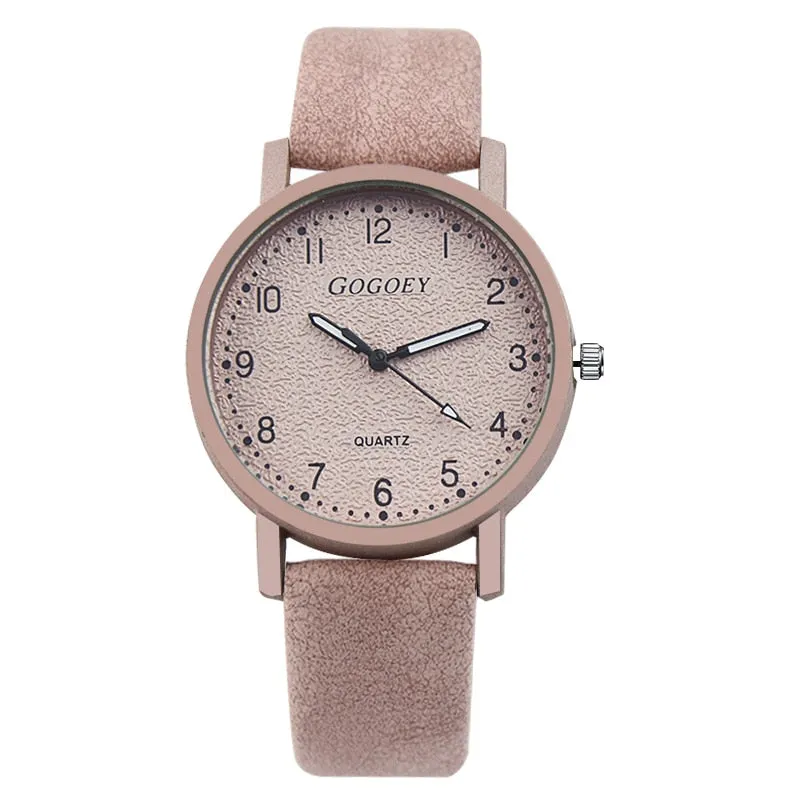 Ladies Leather Band Watches