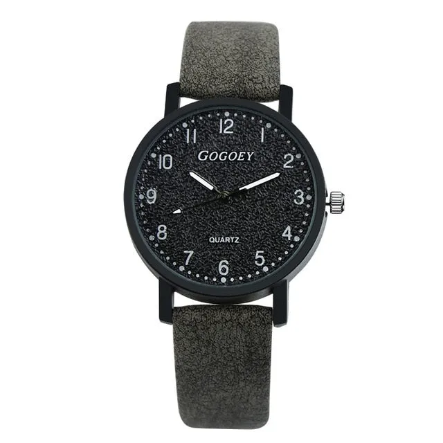 Ladies Leather Band Watches