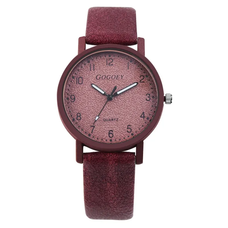 Ladies Leather Band Watches