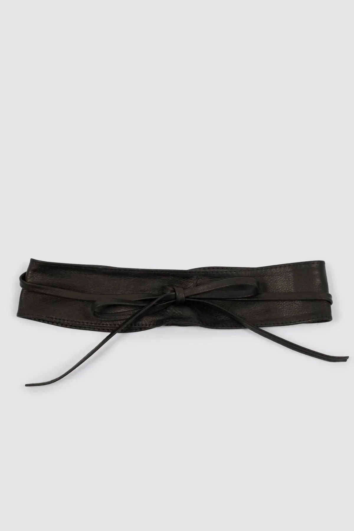 LAUREN VIDAL - Leather Wrap Belt Noir