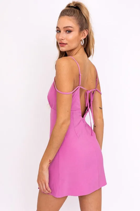 LE LIS Strap Detail Mini Dress