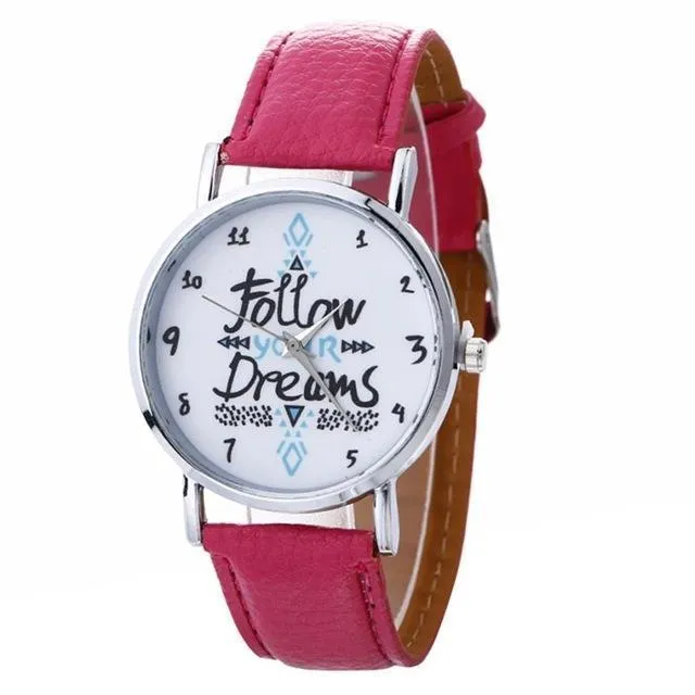 Leather Belt Quartz Watch (8 Colors)