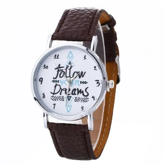 Leather Belt Quartz Watch (8 Colors)