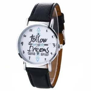 Leather Belt Quartz Watch (8 Colors)