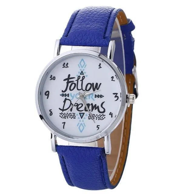 Leather Belt Quartz Watch (8 Colors)
