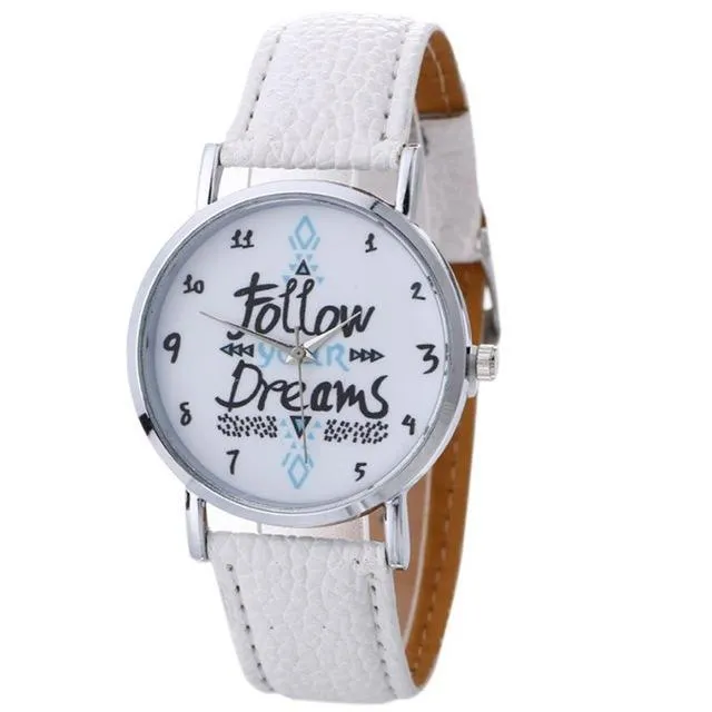 Leather Belt Quartz Watch (8 Colors)