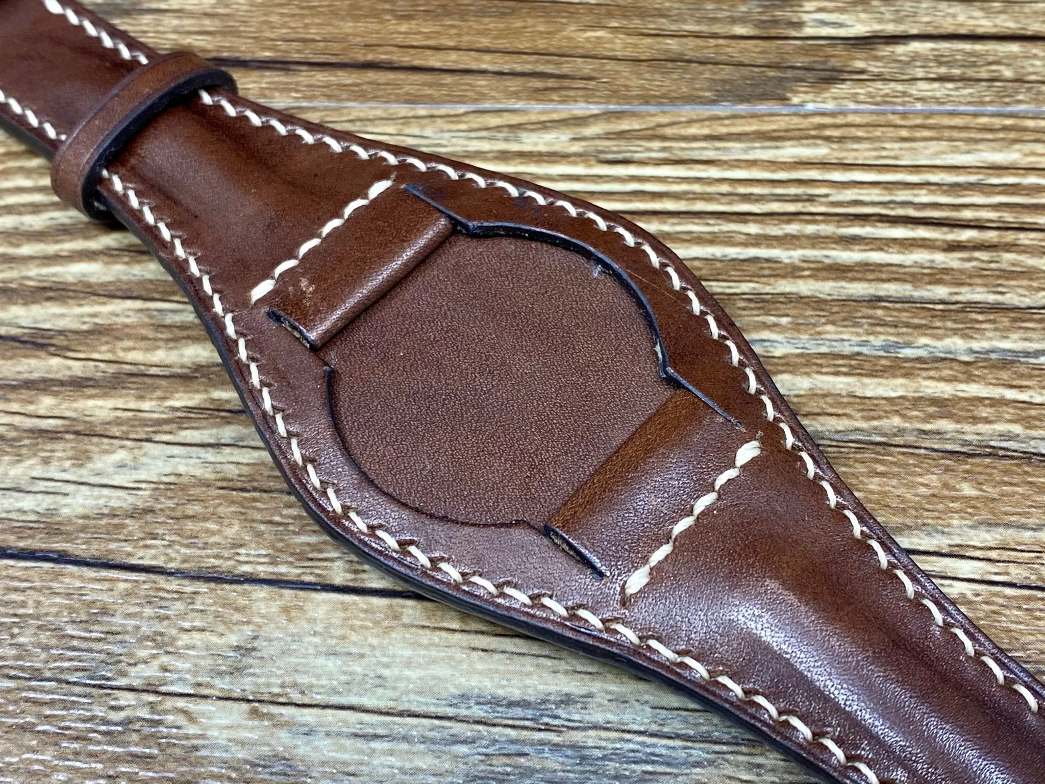 Leather Bund Straps, Full Bund Straps, Brown Leather Watch Straps 20mm, Mens Wrist Watch Band Replacement 19mm, Leather Cuff Watch Band, Christmas Gift Ideas for Husband