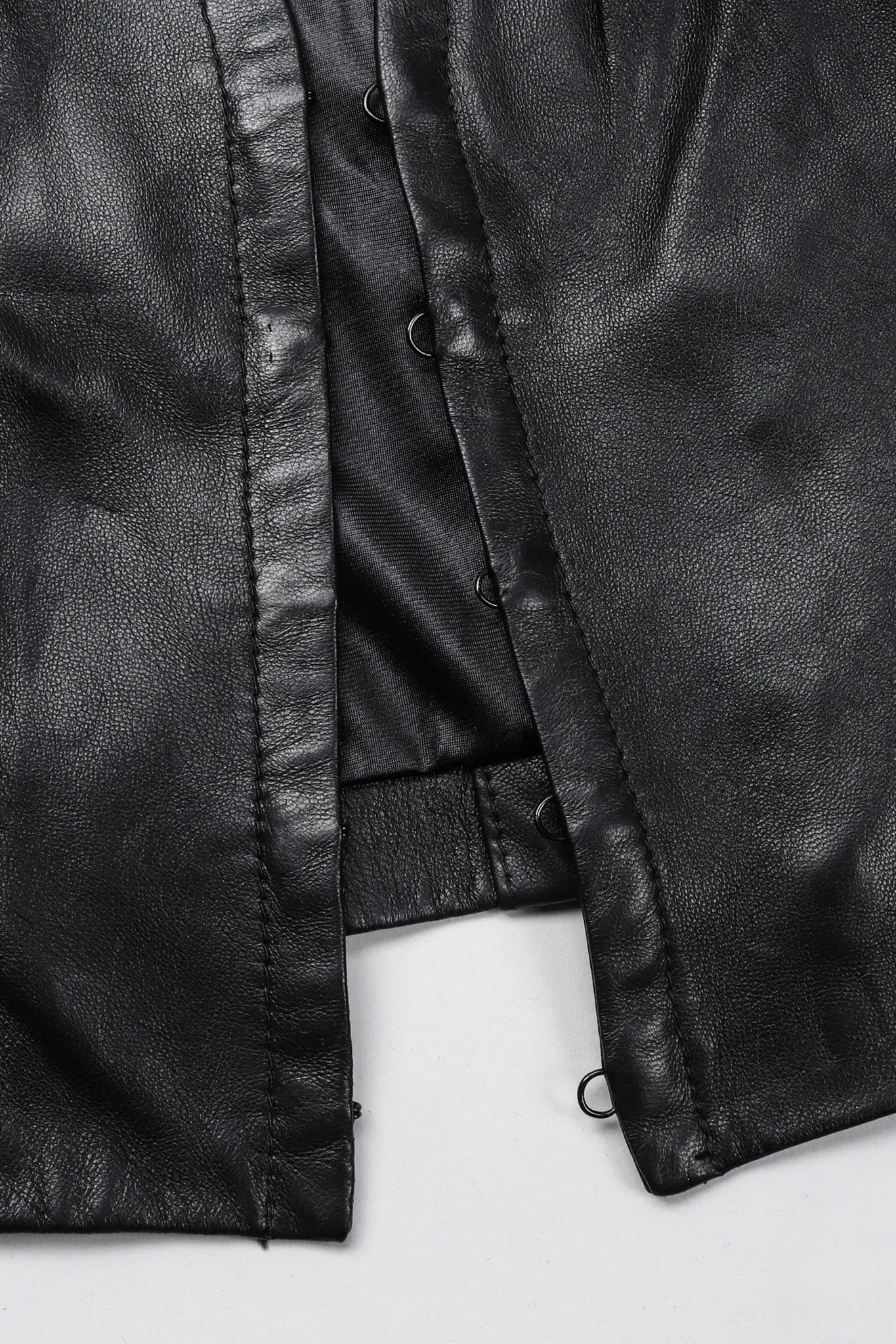 Leather Choker Vest Top