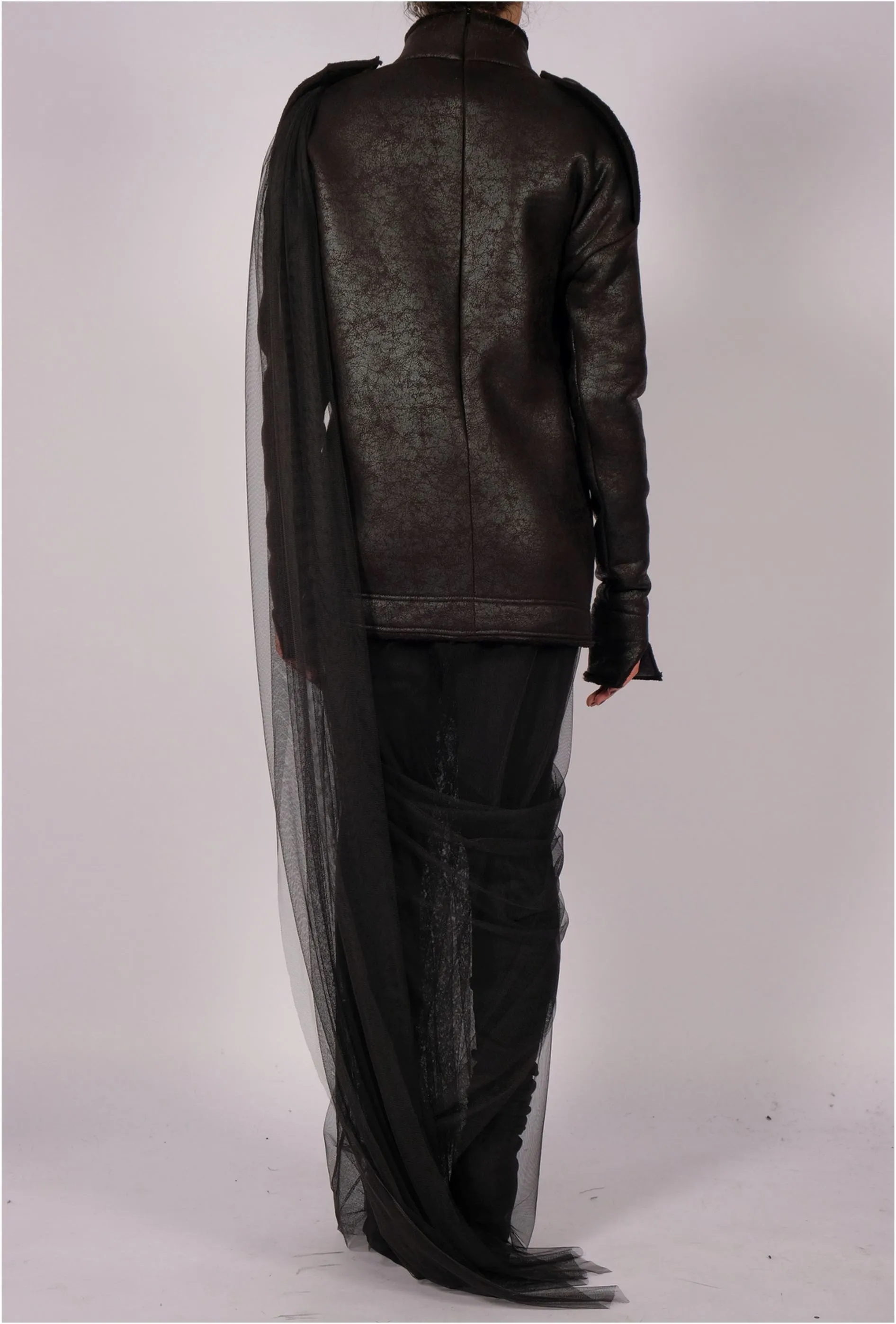 Leather Effect Sari