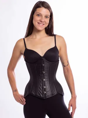 Leather Hourglass Curve Longline Underbust Corset : CS-426
