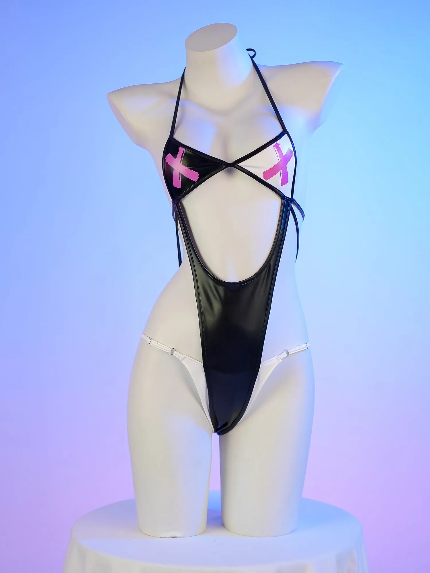 Leather nun bikini  KF11196