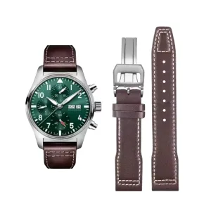 Leather Strap – For IWC Pilot – Brown – Without Rivets