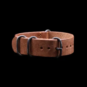 Leather Watch Strap, 4-Ring Rustic Russet