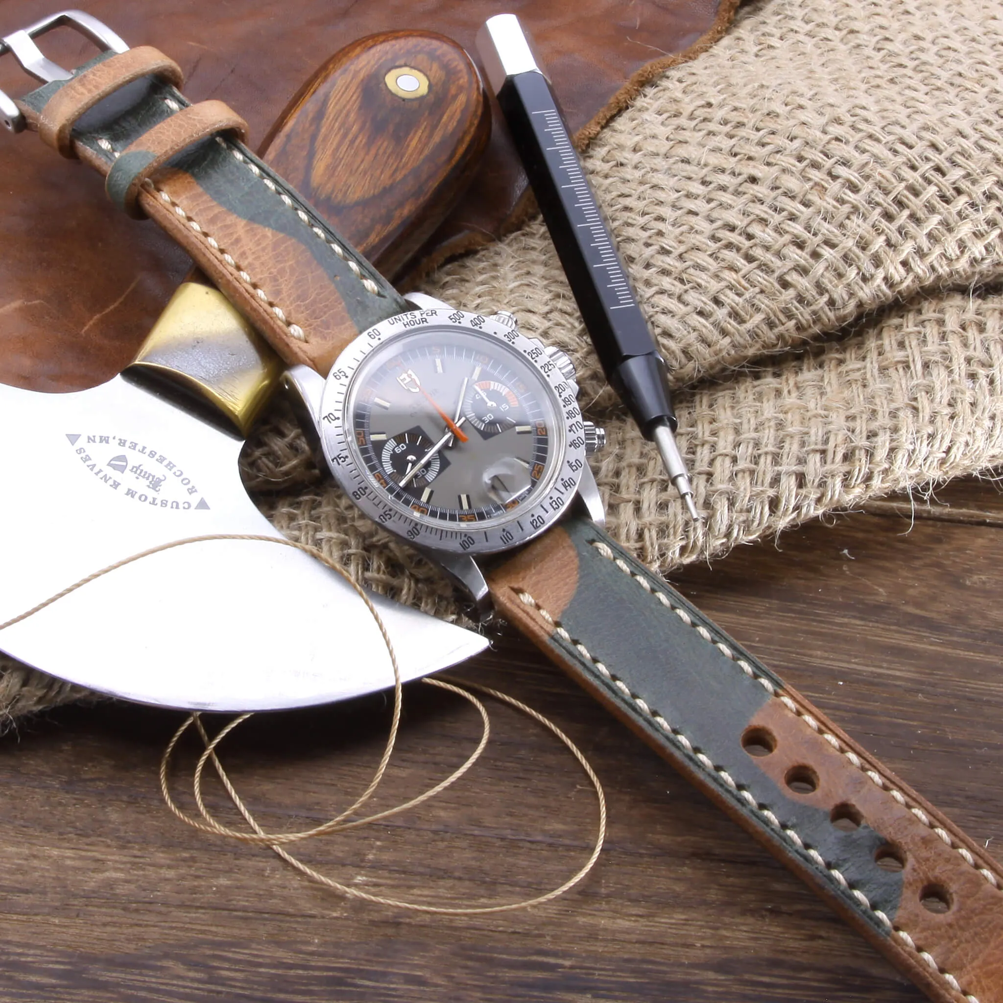 Leather Watch Strap, Military 101  | Full Stitch
